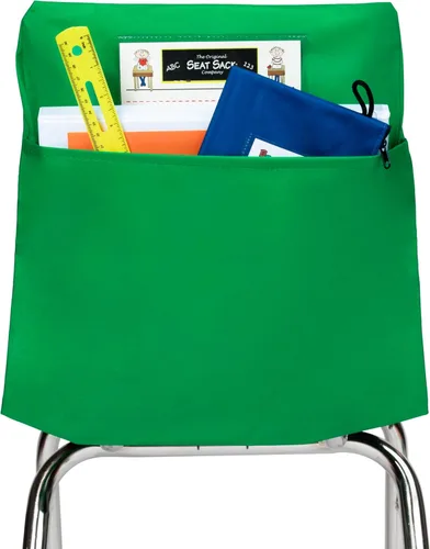 Vista 12 de Seat Sack 30112 bolsillo de almacenamiento, estándar, grado Pre K – 12 pulgadas, pequeño, color negro