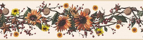 Vista 5 de Dundee Deco DDAZBD9170 - Papel tapiz autoadhesivo para despegar y pegar, flores verdes y naranjas naturales en enredaderas, diseño retro, 15 pies x