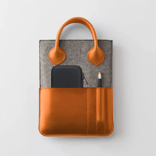Vista 6 de BOVKE Bolsa organizadora de cables de viaje, estuche de accesorios electrónicos portátil para unidad flash USB, adaptador, cable de carga, cargador