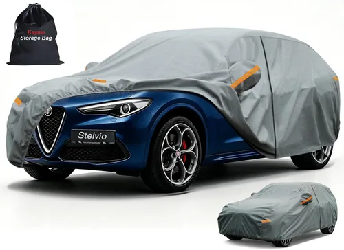 Vista 112 de Kayme Funda de Coche de Servicio Pesado Impermeable para Todo Tipo de Clima, Ajuste Personalizado para Tesla Model S, Cubierta Exterior Completa