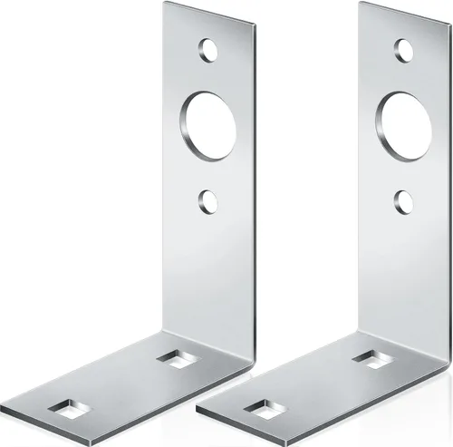 Vista 8 de Dunzy 2 soportes de luz de remolque galvanizados para montaje en forma de L, soporte de luz trasera para barcos, accesorios de piezas de remolque