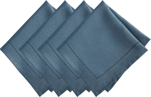 Vista 11 de Elrene Home Fashions Alison - Mantel de tela con diseño de bordado de ojo de buey y borde resistente a las arrugas, 132 x 70 cm, Rectangular