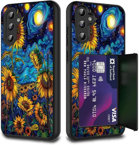 Vista 63 de Funda híbrida de doble capa con función atril para Samsung Galaxy A16 5G de 6.9 pulgadas, diseño de vaca con bandera estadounidense