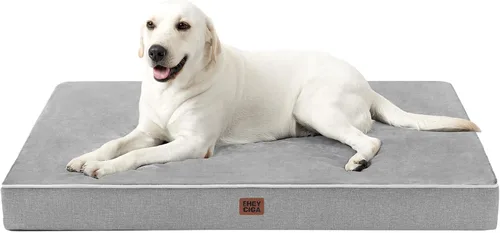 Vista 25 de EHEYCIGA Cama ortopédica impermeable para perros de 35 x 23 pulgadas, cama de espuma viscoelástica para perros de tamaño grande, alfombrilla lavable