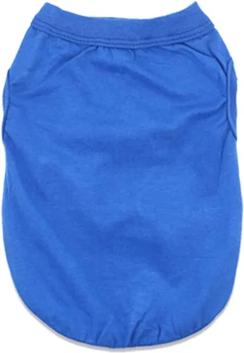 Vista 5 de Paquete de 6 camisetas de Yorkie Clothes lisas para perros, 100% algodón, ropa para cachorros pequeños, camiseta en blanco para perros y gatos, XS