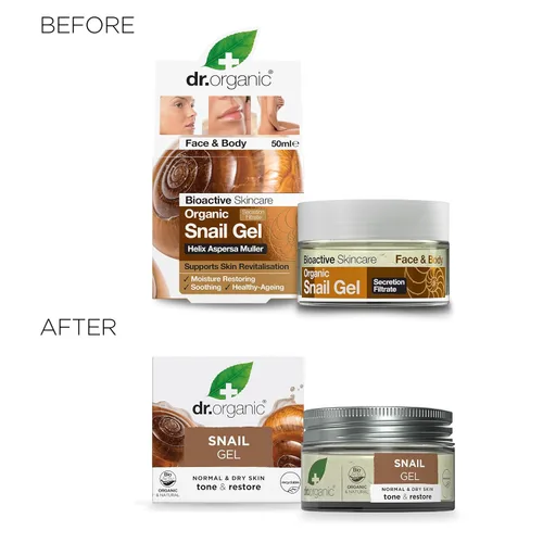 Vista 8 de Gel orgánico de caracol de Organic Doctor en tamaño de 1.7 onzas líquidas. Hidratante facial y corporal restaurador para cuidado de la piel, Paquete