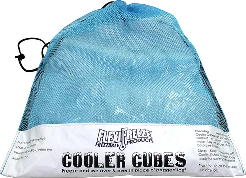 Vista 5 de Cooler Cubes - Bolsa de hielo de 5 libras - Cubos de hielo reutilizables y recongelables