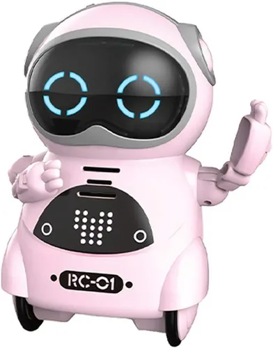 Vista 10 de GoolRC Mini robot de bolsillo, con conversación de diálogo interactivo, reconocimiento de voz, canto y baile, regalo de robot pequeño eléctrico Azul