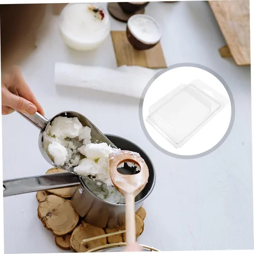 Vista 4 de EXCEART Moldes de vela 20 piezas de envases de moldeo vacíos moldes de cera derretimiento accesorios DIY caja de embalaje pequeña práctica