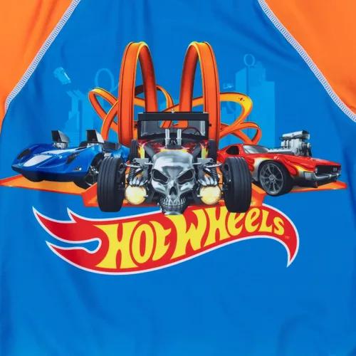 Vista 7 de Hot Wheels Conjunto de traje de baño y camiseta de camiseta sin botones