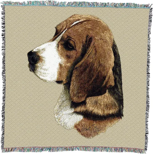 Vista 14 de Pure Country Weavers Robert May - Manta cuadrada para regazo de sabuesos afganos, regalo para los amantes de los perros, manta de tapiz tejida