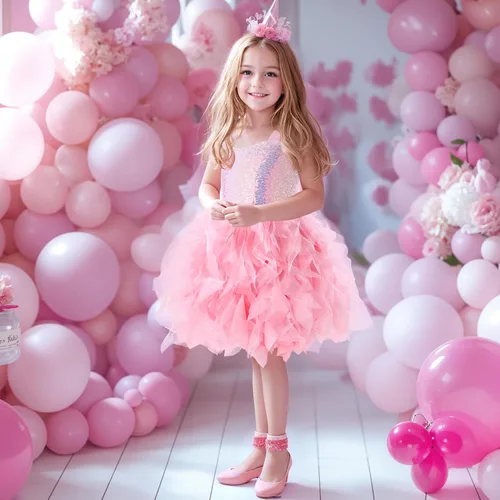 Vista 3 de Suppromo Vestido de Tutú para Niñas con Lentejuelas Brillantes de Tul, Princesa para Cumpleaños, Fiesta, Graduación, Vestido de Baile para Niñas