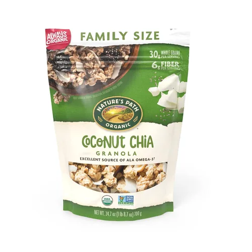 Vista 8 de Nature's Path Granola Orgánica de Semilla de Calabaza + Linaza, 24.7 oz (Paquete de 1), Sin OGM