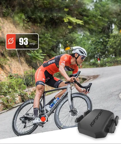 Vista 5 de iGPSPORT Speed or Cadence Sensor, Bluetooth ANT+ Wireless Waterproof Cycling Sensor, Compatible with Bike Computer Stationary Bike