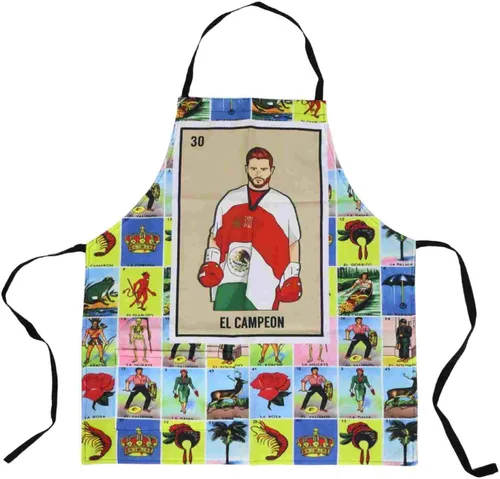 Vista 10 de Leos Imports Loteria Card - Delantal de bingo mexicano con bolsillos Bidibidi Bombom