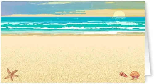 Vista 2 de Tarjetas de lugar con nombre de playa, 25 tarjetas de identificación para asientos de invitados, tiendas de campaña de playa y mesa tropical