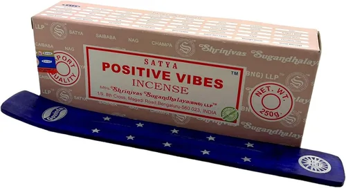 Vista 6 de Govinda - Bangalore (BNG) Nag Champa Argarbatti 8.82 oz con soporte para incienso