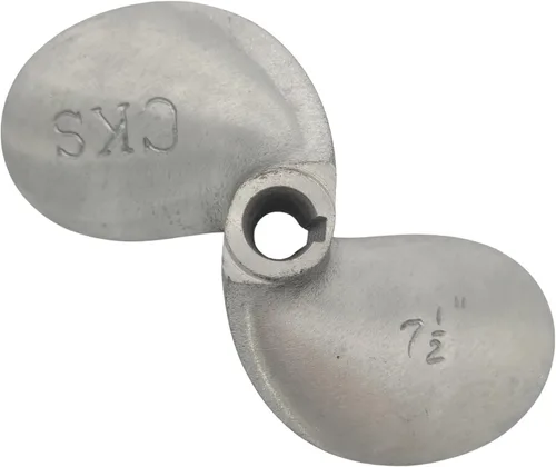 Vista 10 de SANAR Aluminum Propeller for Longtail Mud Motor Long Tail Boat - Keyed Tapered Shaft