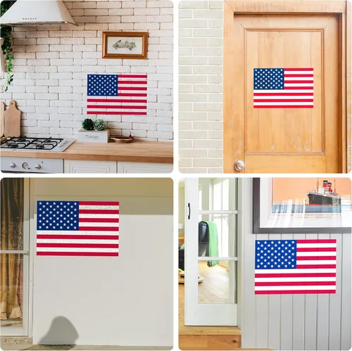 Vista 5 de Plantilla de plantilla de 50 estrellas de la bandera estadounidense, plantilla grande de plástico reutilizable para pintar sobre madera, papel