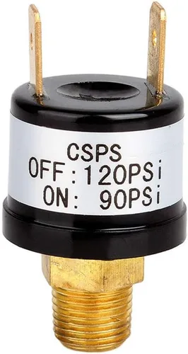 Vista 2 de Etopar 12V Heavy Duty 90-120 PSI Interruptor de Control de Presión Válvula Compresor de Aire Bomba de bocina Regulador de Tren de Coche