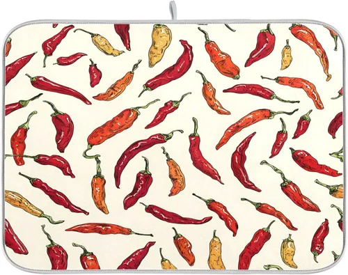 Vista 46 de Beige and Brown Marble Print Dish Drying Mat for Kitchen Counter Super Absorbent Drying Mat 16x18 inch Large Dish Drying Matts for Countertop