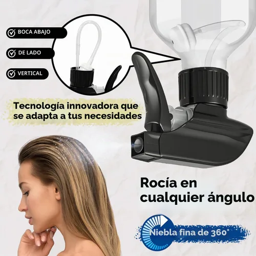 Vista 3 de AMORIX Botellas pulverizadoras de plástico, paquete de 2 botellas rociadoras de agua de 360° para limpieza de 10 onzas / 10.1 fl oz, botella Marrón