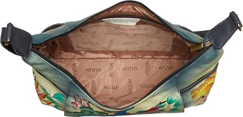 Vista 5 de Anna by Anuschka Hobo de hombro grande de cuero para mujer