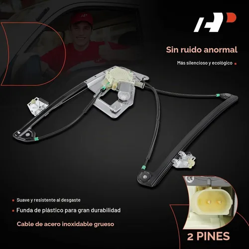 Vista 5 de A-Premium Regulador de Ventanilla Eléctrica Delantero Izquierdo del Lado del Conductor con Motor Compatible con BMW E39 525i 2001-2003, 528i