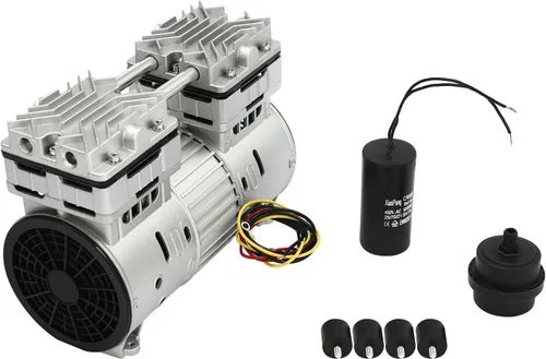 Vista 8 de DNYSYSJ Motor de compresor de aire sin aceite, cabezal de compresor de aire, cabeza de bomba de aire pequeña, motor de encimera, bomba de aire