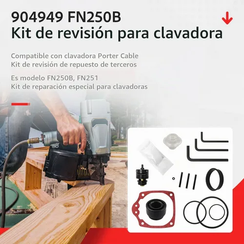 Vista 5 de 904949 Kit de revisión para las piezas FN250B FN251 del arma del clavo del cable de Porter