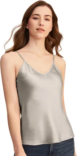 Vista 11 de LilySilk Camisola de Seda para Mujer 100% Seda de Mora de 19MM Básica Playeras Sin Mangas de Verano Top Clásico Holgado