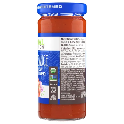 Vista 9 de Primal Kitchen Salsa de cóctel sin azúcar, orgánica, 8.5 onzas