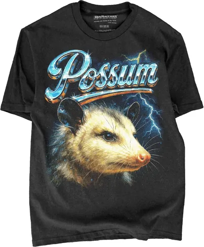 Vista 8 de Camiseta de Heavy Metal de los 80s con Animal en Negro - 100% Algodón - para Hombre y Mujer