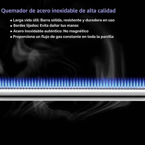 Vista 6 de Piezas de parrilla Uniflasy Spirit e310, barras saborizantes 7636 y kit de tubos de quemador 69787 para Weber Spirit y Spirit II 300 Series E310