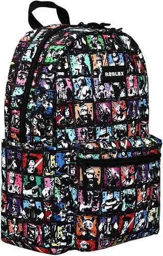 Vista 3 de Mochila Roblox con estampado de azulejos a todo color Multicolor