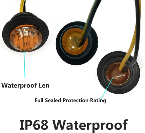 Vista 7 de 10 Uds. ámbar 12V impermeable barco marino cubierta interior cortesía cabina decoración luces de navegación para yate, barco, proa, popa, pesca