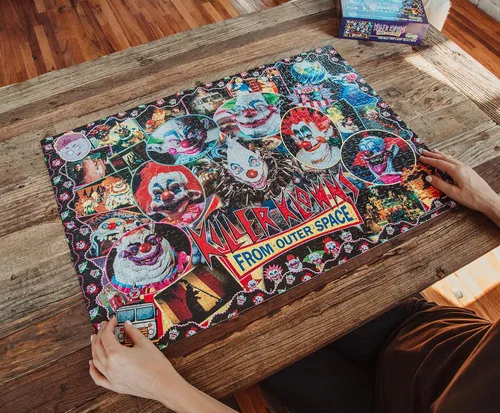 Vista 7 de Toynk Killer Klowns from Outer Space Kollage B - Rompecabezas de 1000 piezas para adultos, 28 x 20 pulgadas