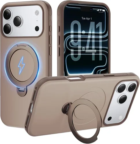 Vista 8 de Funda magnética fuerte para iPhone 12 Pro Max [Protección de grado militar de 10 pies] Compatible con MagSafe, funda protectora a prueba de golpes