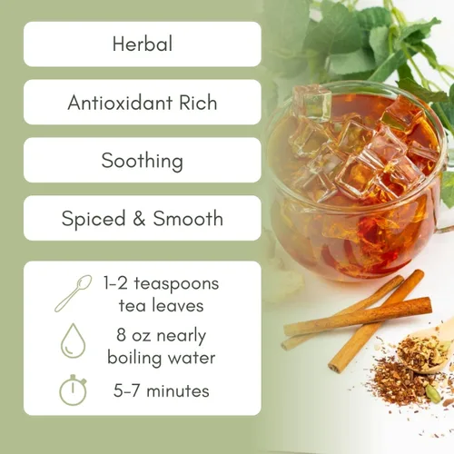 Vista 2 de Chai de hierbas orgánicas - Bolsa de 2 oz (aproximadamente 30 porciones) Full Leaf Tea Co.