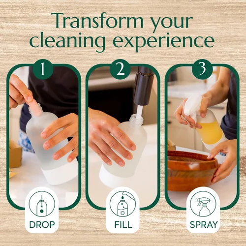 Vista 10 de CLEANOMIC Tabletas de limpieza de madera y suelos (paquete de 6) - Tabletas limpiadoras multiusos multisuperficie para el hogar (aroma naranja)