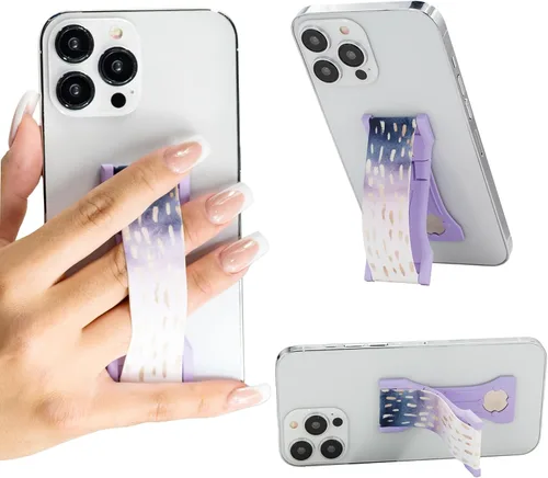 Vista 37 de LOVEHANDLE PRO Premium Phone Grip - Correa de silicona para teléfono - Soporte magnético para teléfono y soporte para teléfono inteligente y tableta
