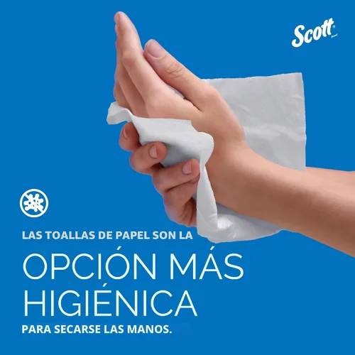 Vista 6 de Scott Professional Toallas de Papel Universales Multiplegadas, a Granel (03650), Bolsillos de Absorción, Blanco, Toalla de 9.2"x9.4", Comprimida