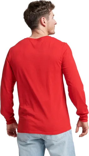 Vista 4 de Russell - Camiseta de manga larga de algodón para hombre