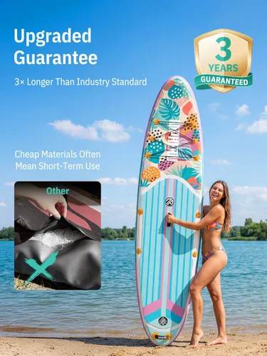Vista 4 de Niphean Inflatable Stand Up Paddle Board with SUP Accessories