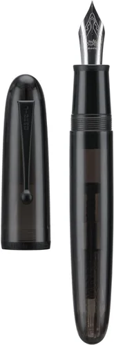 Vista 17 de Jinhao 9019 - Pluma estilográfica serie Dadao con borde dorado acrílico negro #8 punta mediana con convertidor grande para escritura, firma
