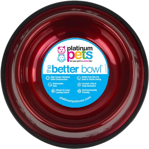 Vista 30 de Platinum Pets - tazón de acero inoxidable para gatos y perros que no se vuelca