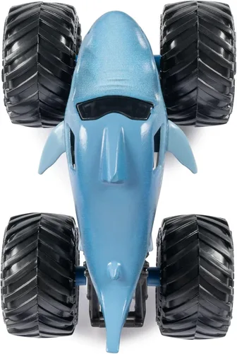 Vista 7 de Monster Jam 2023 Spin Master 1:64 Camión de fundición a presión Serie 31 Legacy Trucks Megalodon