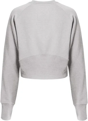Vista 122 de MixMatchy Sudadera básica suave y cómoda de forro polar con cuello redondo para mujer