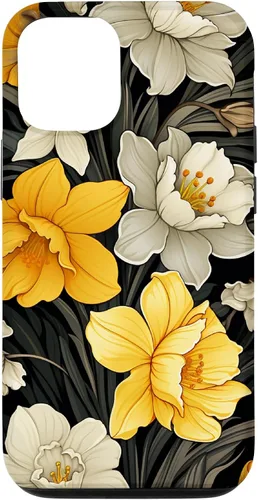 Vista 28 de Daffodil Flower Pattern Modern Floral Case for iPhone 17