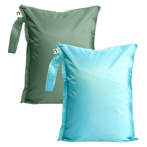 Vista 22 de Tiny Twinkle Bolsas húmedas a prueba de desorden 1 paquete de bolsas húmedas reutilizables impermeables para trajes de baño Ropa de bebé Bolsa